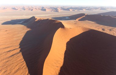 Sossusvlei, Namibya 'da bir çöl manzarası 