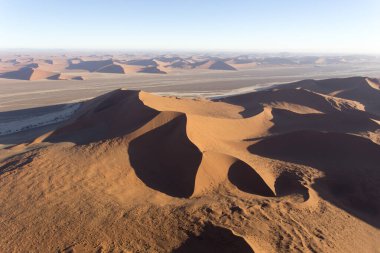 Sossusvlei, Namibya 'da bir çöl manzarası 
