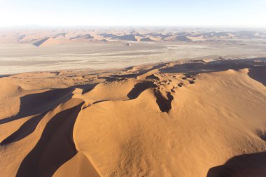 Sossusvlei, Namibya 'da bir çöl manzarası 