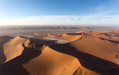 Sossusvlei, Namibya 'da bir çöl manzarası 