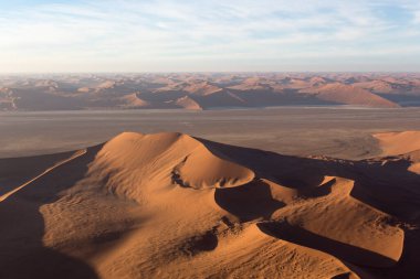 Sossusvlei, Namibya 'da bir çöl manzarası 
