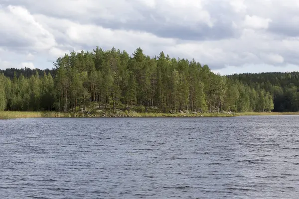 Uma Vista Paisagem Região Lago Finlândia — Fotografia de Stock
