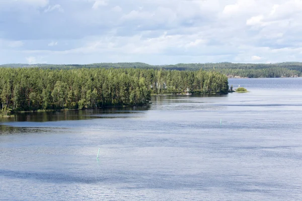 Eine Landschaft Mit Seenlandschaft Finnland — Stockfoto