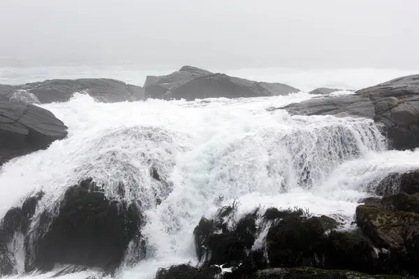 Вид Море Плохую Погоду Чили — стоковое фото