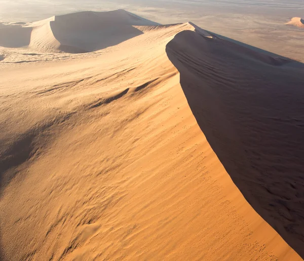 Ein Blick Aus Dem Hubschrauber Auf Die Wüste Sossusvlei Namibia — Stockfoto
