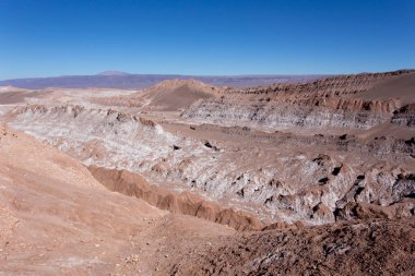 Şili 'nin kuzeyinde Ay Vadisi' nde bir manzara