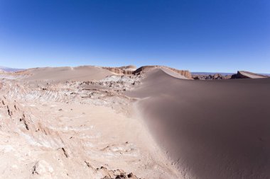 Şili 'nin kuzeyindeki ay vadisi manzarası
