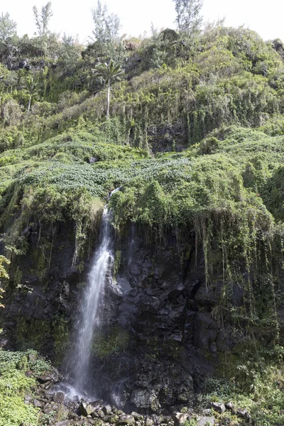 Veduta Della Cascata Sull Isola Reunion Francia — Foto Stock