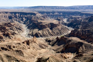 Namibya 'daki balık nehri kanyonu manzarası