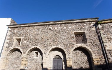 Castelsardo, İtalya - 1 Ocak 2019: Sardunya Castelsardo 'da inşa manzarası