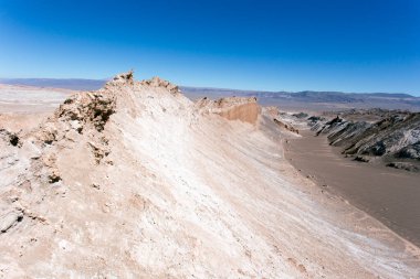Şili 'deki ünlü ay vadisi manzarası
