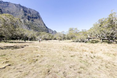 Mafya, Fransa - 17 Ağustos 2022: Mafya Sirki, La Reunion yürüyüş yolu manzarası