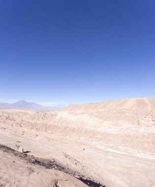 Şili 'nin kuzeyindeki ay vadisi manzarası