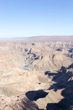 Namibya 'daki balık nehri kanyonu manzarası
