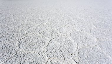 Bolivya 'daki Uyuni tuz yatağının manzarası