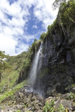 La Reunion, Fransa 'da bir şelale manzarası