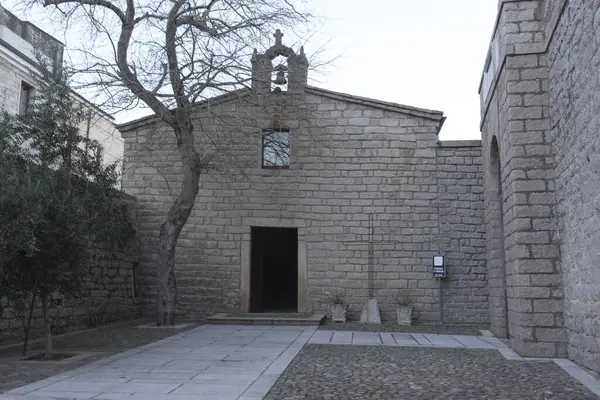 Aggius Itália Dezembro 2018 Vista Igreja Santa Croce Aggius Sardenha — Fotografia de Stock