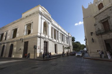 Merida, Meksika - 27 Aralık 2022: Merida 'daki Yucatan Üniversitesi