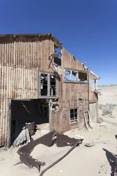 Pomona, Namibya - 15 Ağustos 2018: Pomona terk edilmiş elmas kasabası Namibya