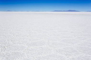 Bolivya 'daki Uyuni' de tuz düzlüğü manzarası
