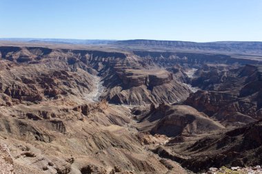 Namibya 'da balık nehri kanyonu manzarası çok güzel.