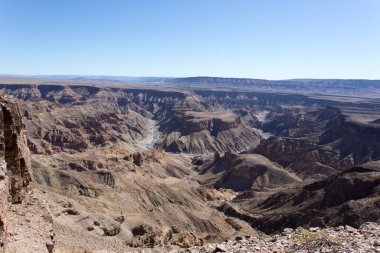 Namibya 'da balık nehri kanyonu manzarası çok güzel.