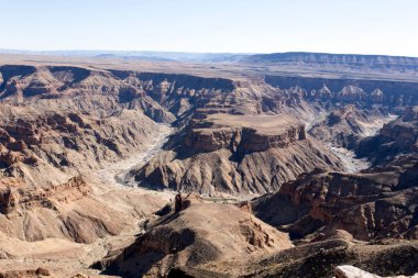 Namibya 'da balık nehri kanyonu manzarası çok güzel.