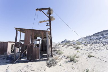 Pomona, Namibia - August 15, 2018: view of ghost town of Pomona in Namibia clipart