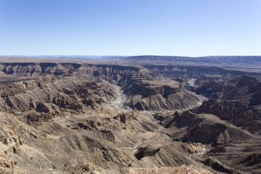 Namibya 'daki Fishriver Kanyonu manzarası