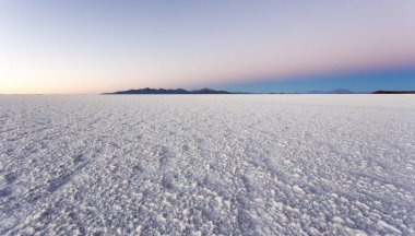 Bolivya 'daki Uyuni halkının manzara görüntüsü