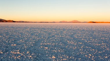 Bolivya 'daki Uyuni halkının manzara görüntüsü