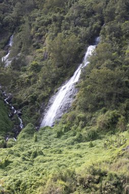 La Reunion, Fransa 'da bir şelale manzarası