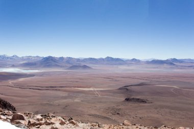 Şili 'deki Cerro Toco stratovolcano' dan güzel bir manzara.