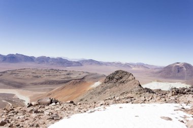 Şili 'deki Cerro Toco stratovolcano' dan güzel bir manzara.