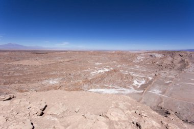 Şili 'deki Mars Vadisi' nin manzara fotoğrafı.