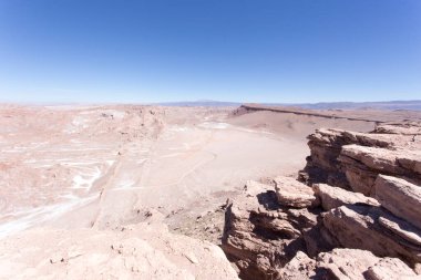 Şili 'deki Mars Vadisi' nin manzara fotoğrafı.