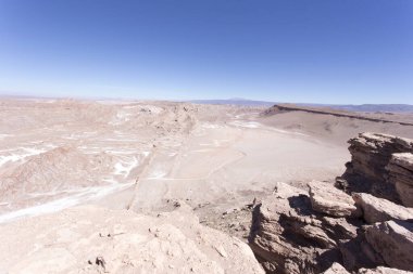 Şili 'deki Mars Vadisi' nin manzara fotoğrafı.