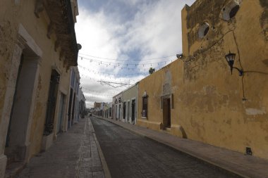 Campeche, Meksika - 29 Aralık 2022: Campeche 'deki sokak manzarası