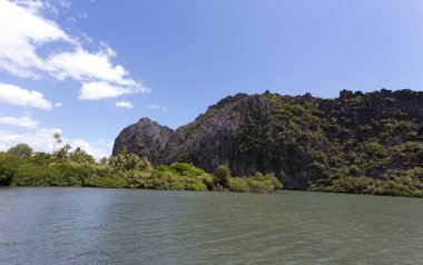 New Caledonia 'da güzel bir Grande Terre manzarası