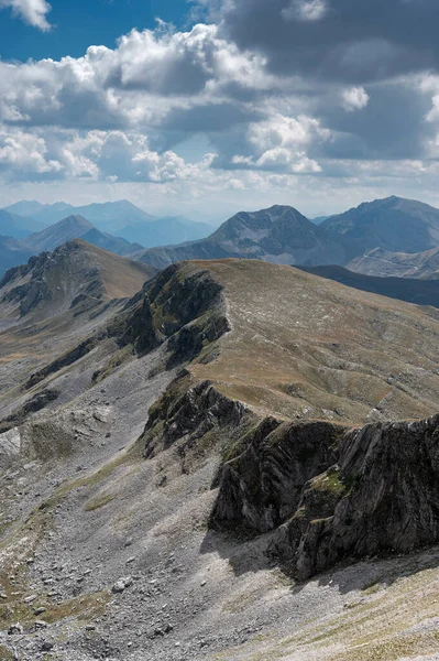 stock image Mountain landscape on Lakmos or Peristeri Mountain in Thessaly, Greece