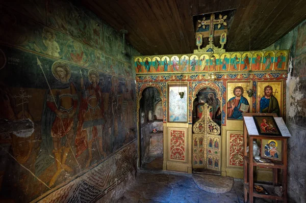 Vista Para Interior Uma Antiga Capela Dedicada Virgem Maria Nas — Fotografia de Stock