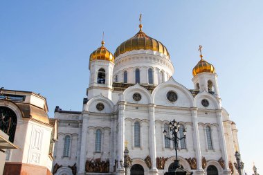 Moskova, Rusya-8 Ekim 2014: Moskova 'daki Rus Ortodoks Kilisesi.