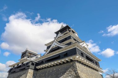 Famous Landscape of Kumamoto Castle in Northern Kyushu, Japan.