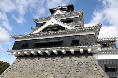 Famous Landscape of Kumamoto Castle in Northern Kyushu, Japan.