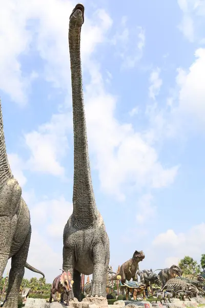 Pattaya Tailândia Janeiro 2022 Estátua Dinossauros Bonita Para Viajar Férias — Fotografia de Stock