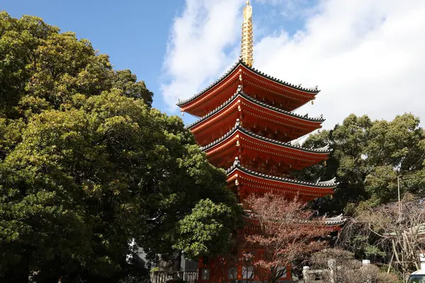 东京都寺是日本福冈市著名的地标 — 图库照片