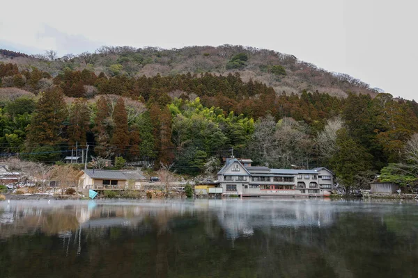 Yufuin Japan Januari 2023 Het Landschap Vintage Resterant Prachtig Natuur — Stockfoto