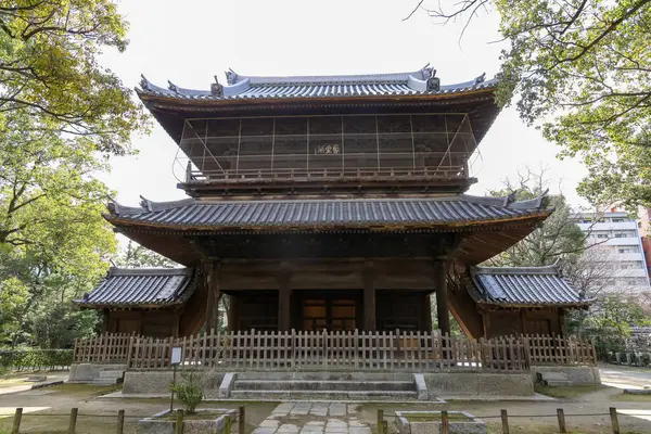 Fukuoka Japan January 2023 Shofukuji Zen Temple Old Famous Gion — Stock Photo, Image