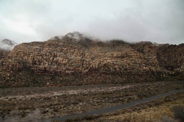 View of landscape red rock canyon national park at nevada,USA.