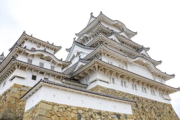 stock image the himeji white castle is famous and beautiful in japan